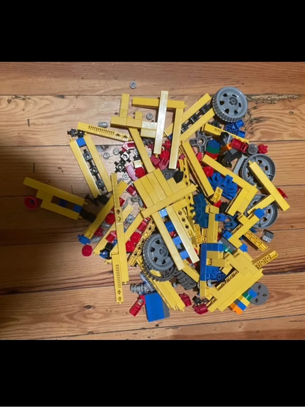 Yellow and Blue Construction Building Block Set - Kids Toys